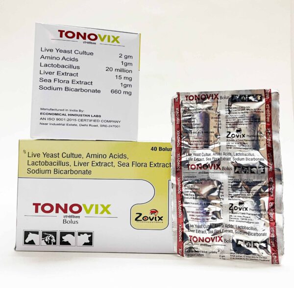 Tonovix, bolus, zovixpharma, veterinarymedicine
