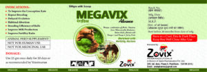 Megavix, Improve milk production, feed supplement, zovix pharmaceuticals, pcd veterinary franchise, veterinary franchise in haryana, veterinary feed supplement products, feed supplement for milk production